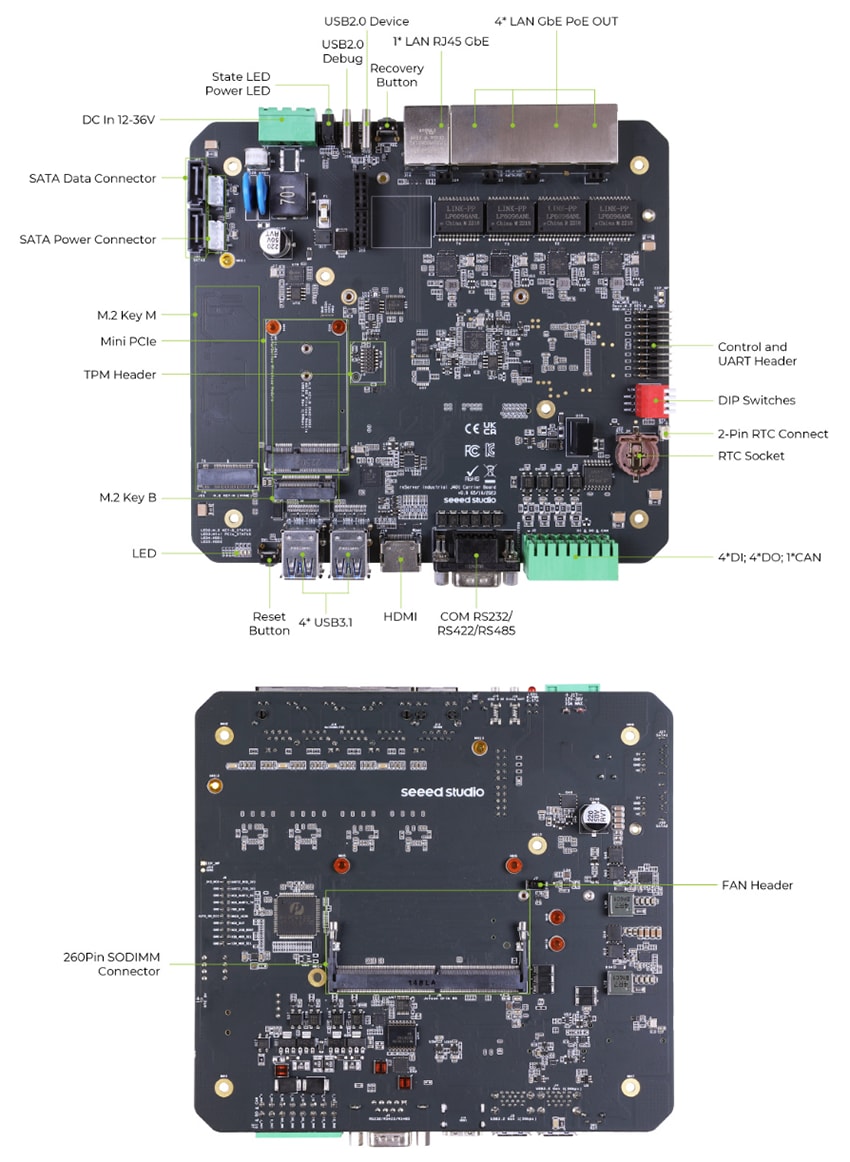 Seeed Studio reServer Industrial Fanless AI-Enabled NVR Servers